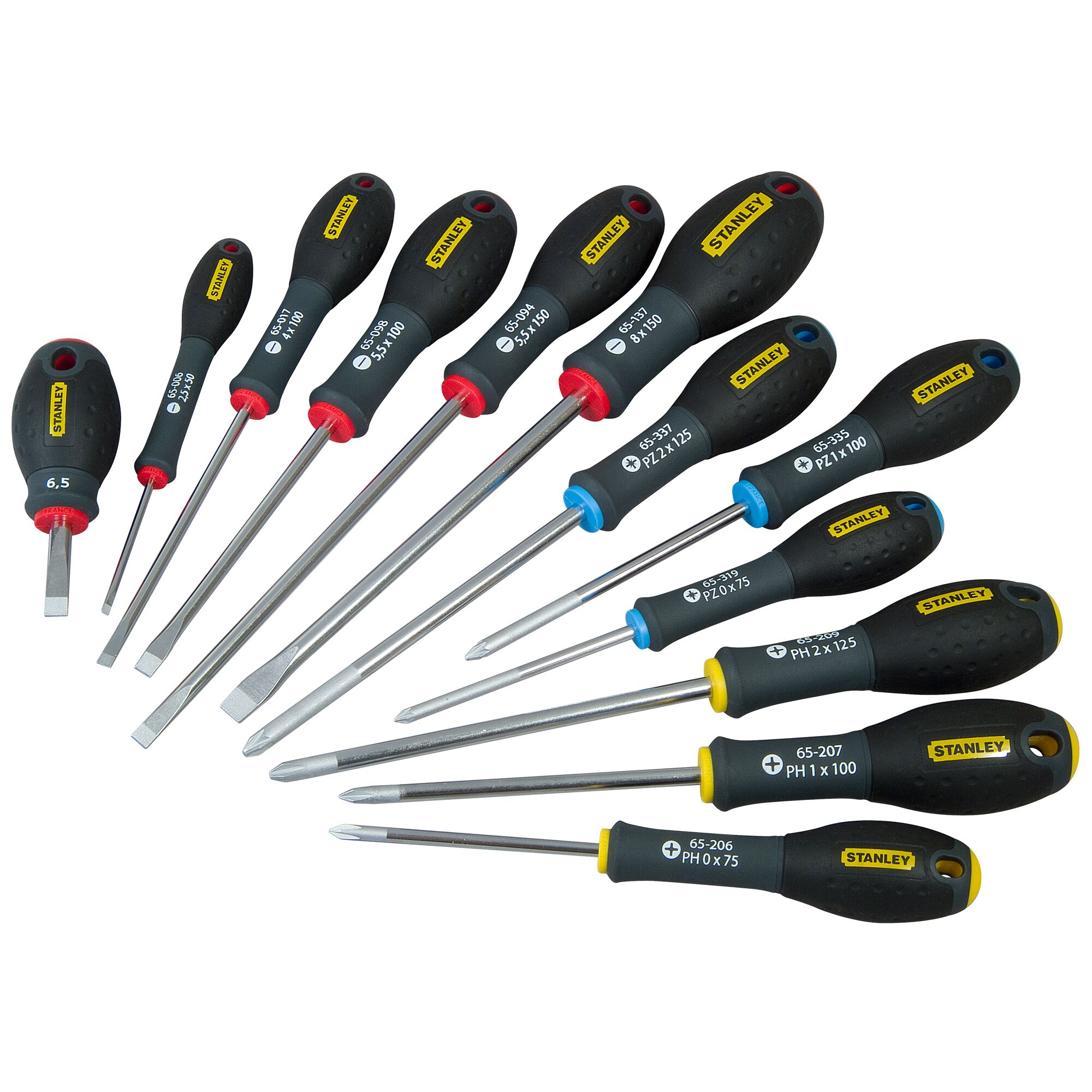 Stanley FatMax Screwdriver Set of 4 pcs Slotted Parallel 3.5/ PH2/ PH00/ Flat6.5 